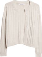 Johnstons of Elgin Lecht Open Front Rib Cashmere Cardigan