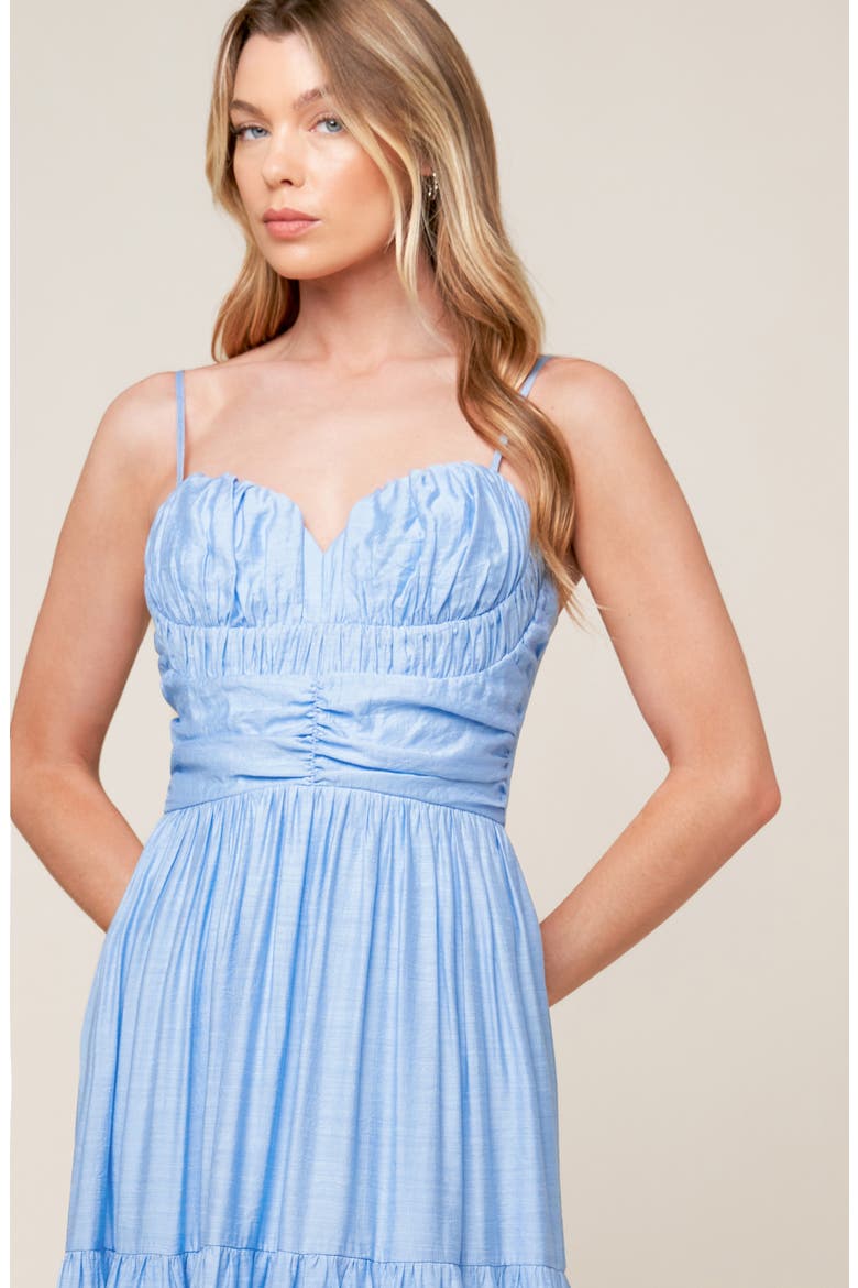 Sweetheart Smocked Maxi Dress, Alternate, color, LIGHT BLUE