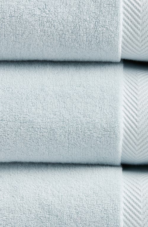 Nordstrom Organic Hydrocotton Set Of 4 Bath Towels $140 Value In Blue