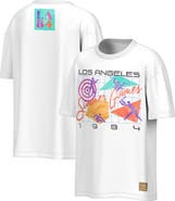 Outerstuff Men's Outerstuff White LA 1984 Summer Olympics Retro Grid T-Shirt