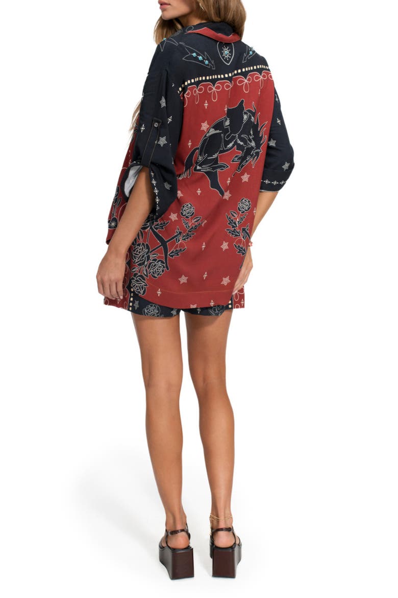 Chrissy Bowly Cover-Up Shirt, Alternate, color, BLACK