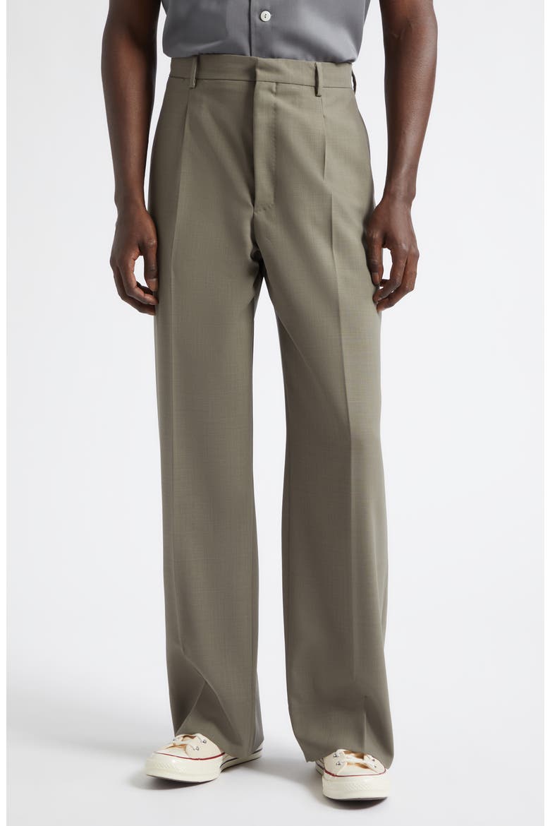 Tio Wool Wide Leg Pants, Main, color, MUSHROOM