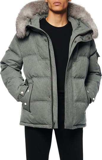 Andrew Marc Koriabo Down Jacket with Removable Genuine Fox Fur