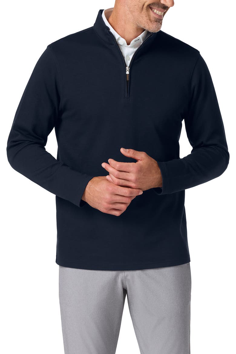 KPI Quarter Zip Pullover, Main, color, NAVY