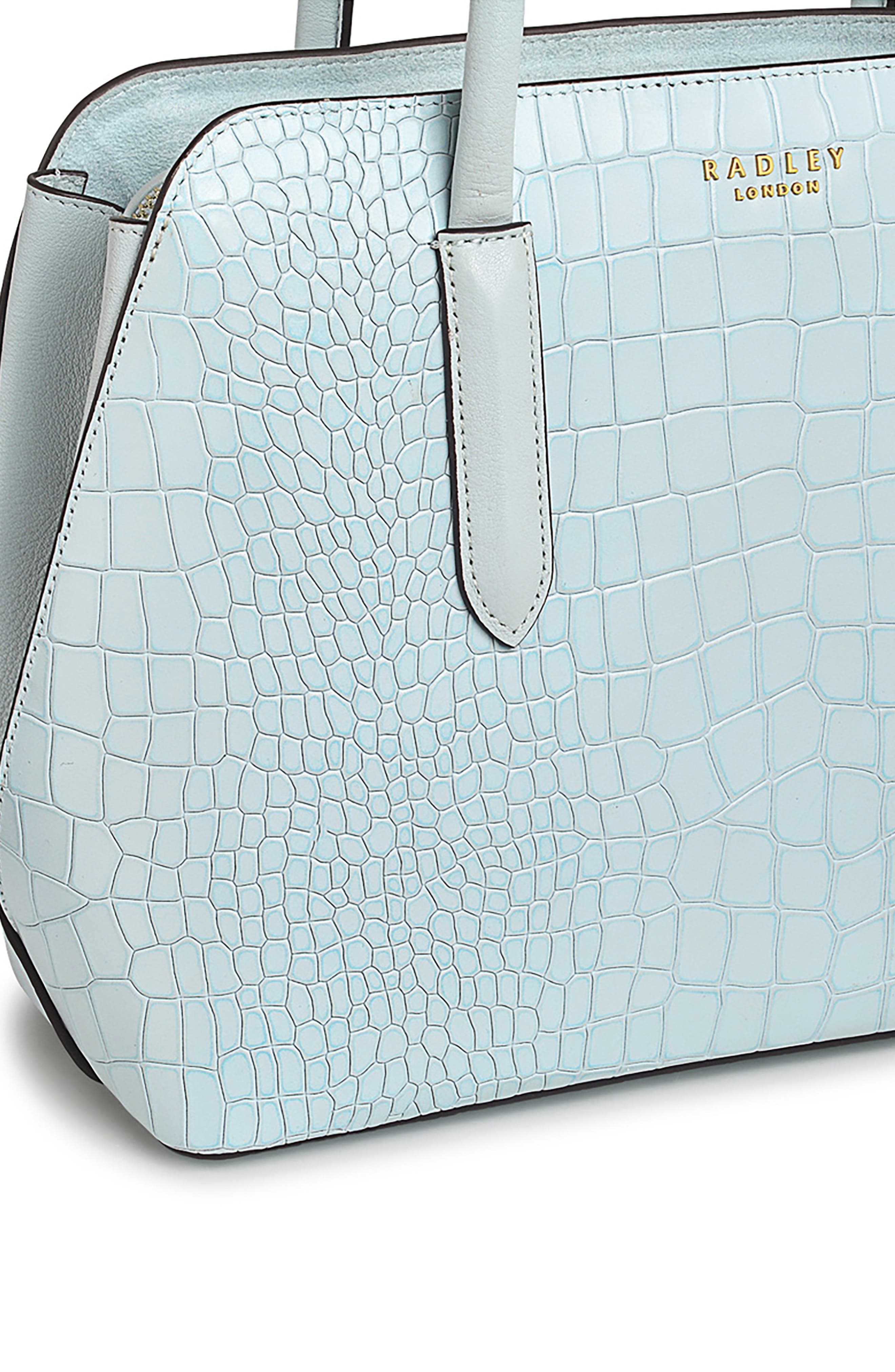 Radley Liverpool Street 2.0 Medium Croc Embossed Crossbody Bag, Alternate, color, 