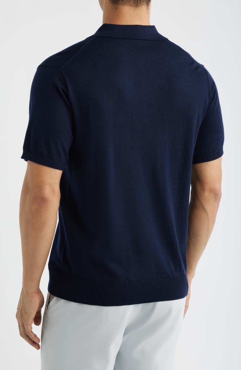 Greyson Saratoga Merino Wool Polo, Alternate, color, Maltese Blue