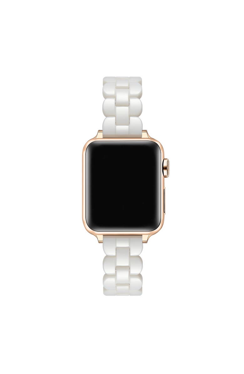 Posh Tech Elle Resin Link Band for Apple Watch, Alternate, color, White