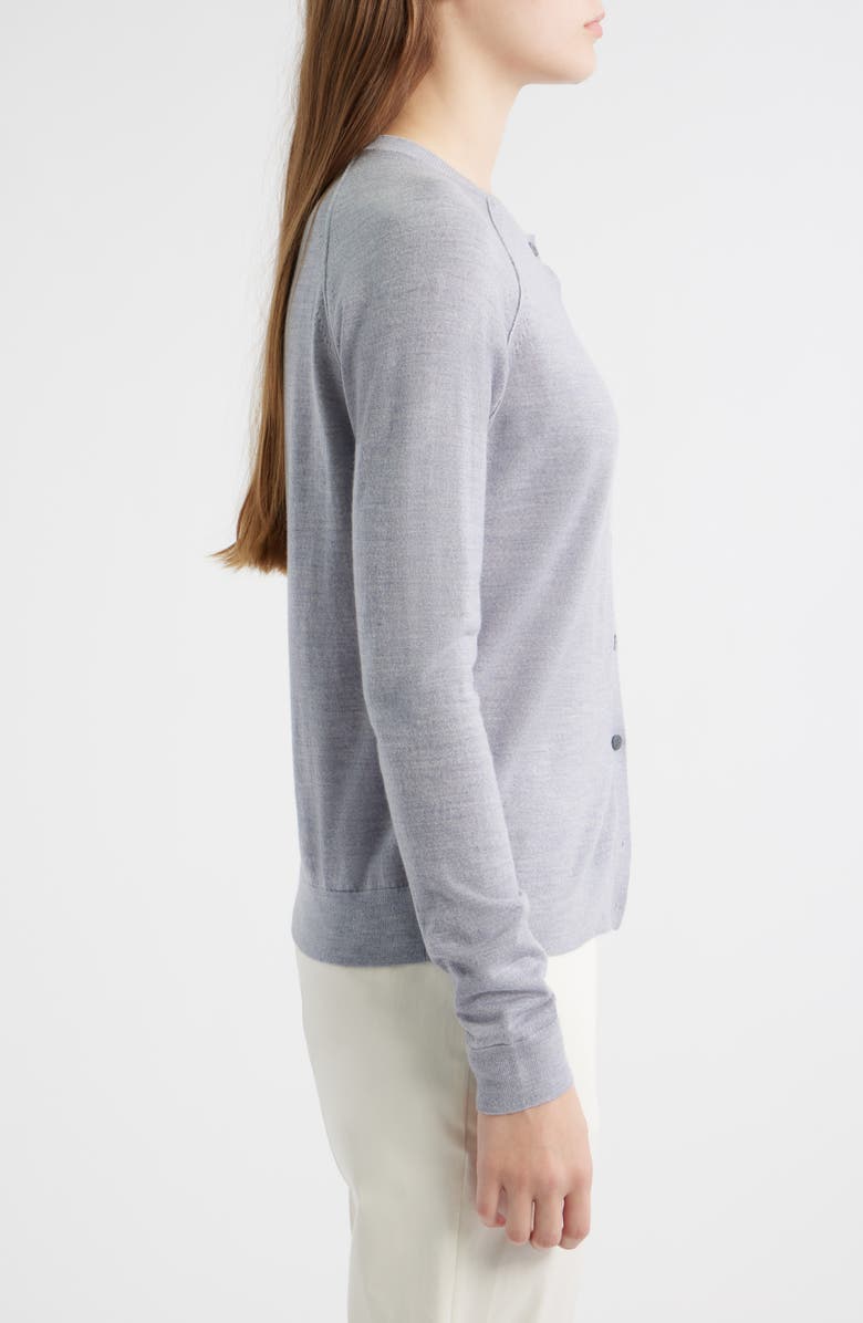 BOSS Fonami Virgin Wool Cardigan, Alternate, color, Glacier Grey