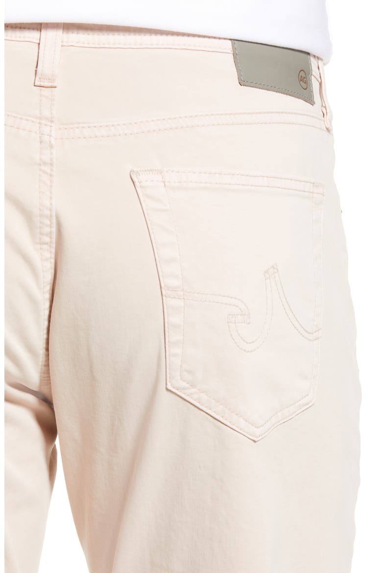 Everett Stretch Sateen Slim Straight Pants, Alternate, color, SULFUR PEAKED PINK
