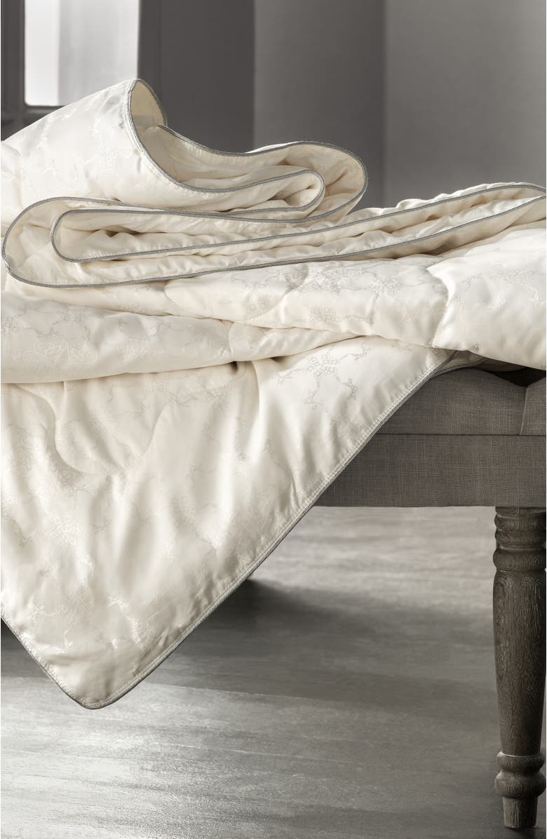 Togas Celesta cashmere silk comforter, Alternate, color, White
