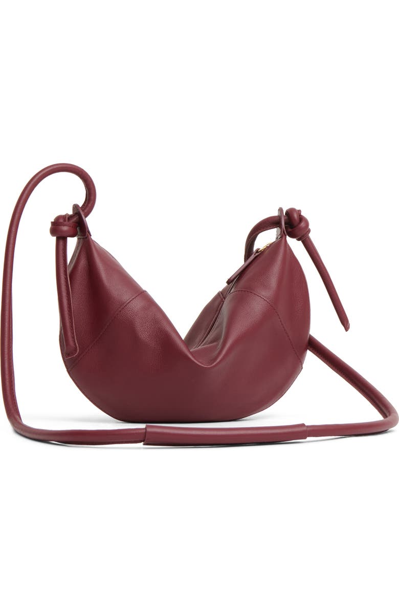 Mansur Gavriel Mini Fortuna Leather Crossbody Bag, Alternate, color, Oxblood