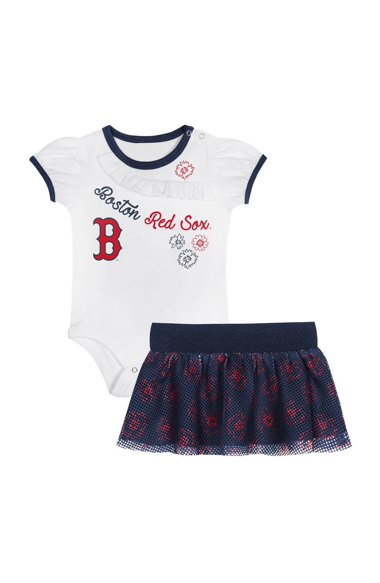 Outerstuff Infant Boston Red Sox Sweet Bodysuit & Skirt Set, Main, color, White