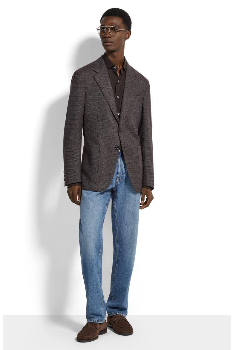 Couture Oasi Cashmere Sport Coat, Alternate, color, BROWN/ GREY