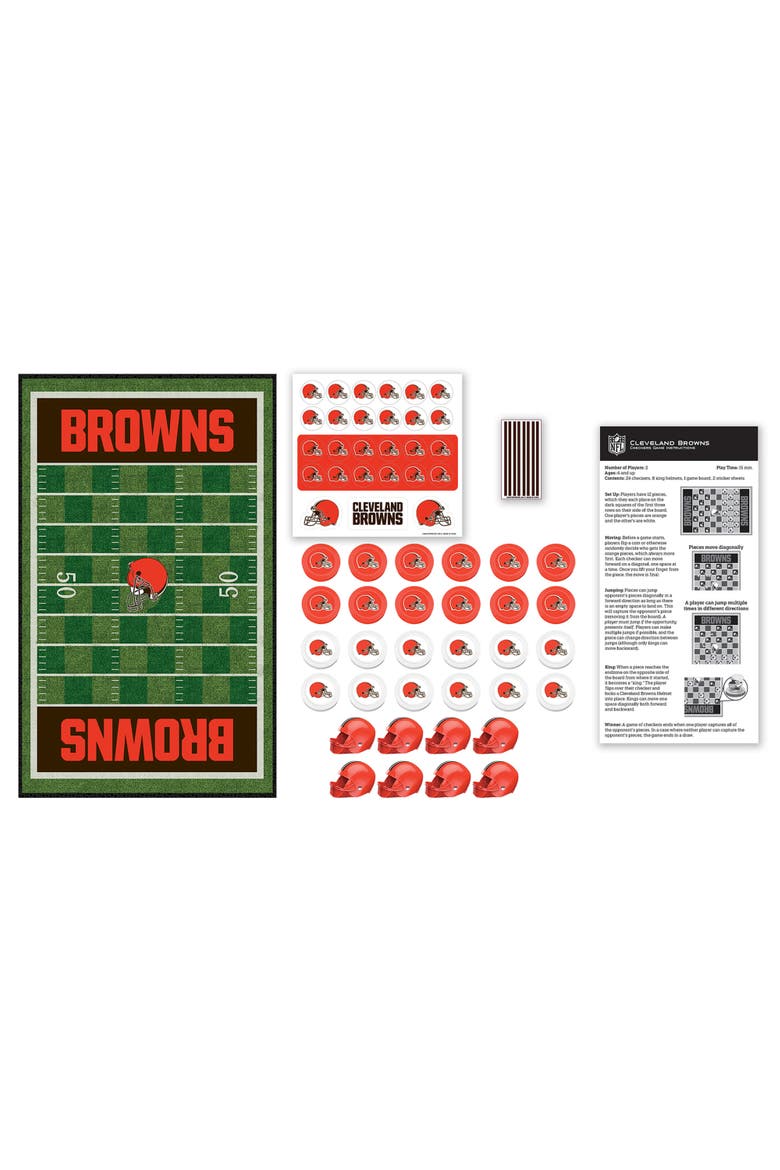 Cleveland Browns Checkers Board Game, Alternate, color, Multicolor