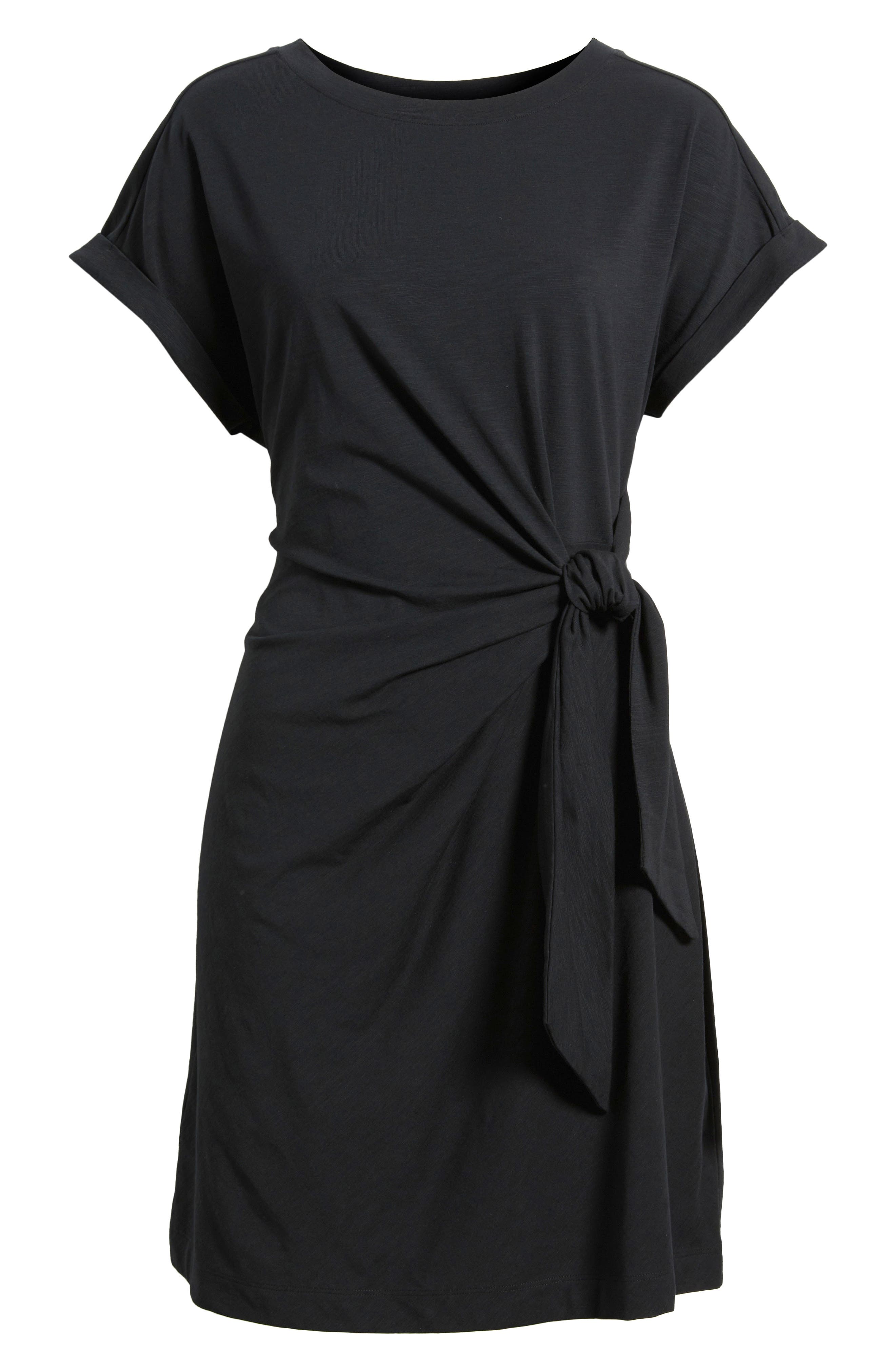 side tie t shirt dress Marina Side Tie T-Shirt Dress
