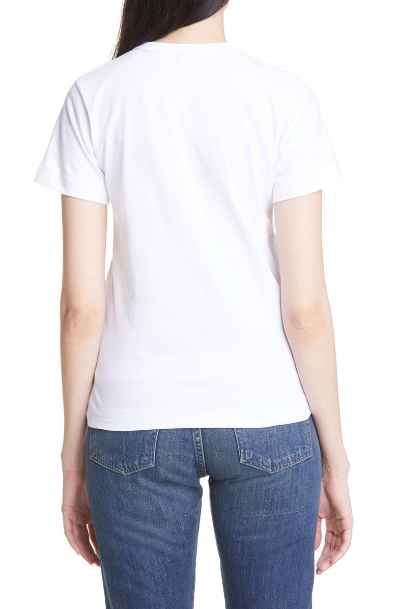 Comme des Garçons PLAY Camouflage Heart Graphic Tee, Alternate, color,