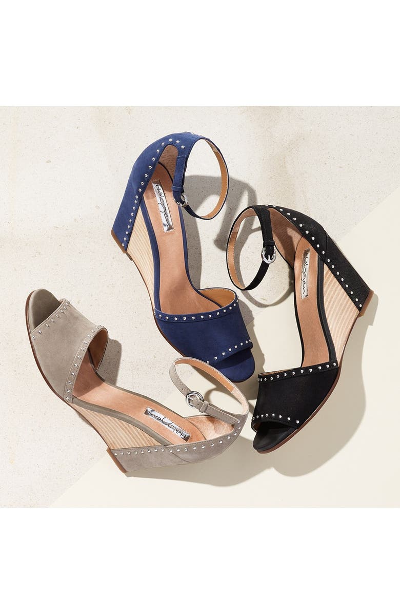 Halogen<sup>®</sup> 'Louise' Studded Wedge Sandal, Alternate, color,