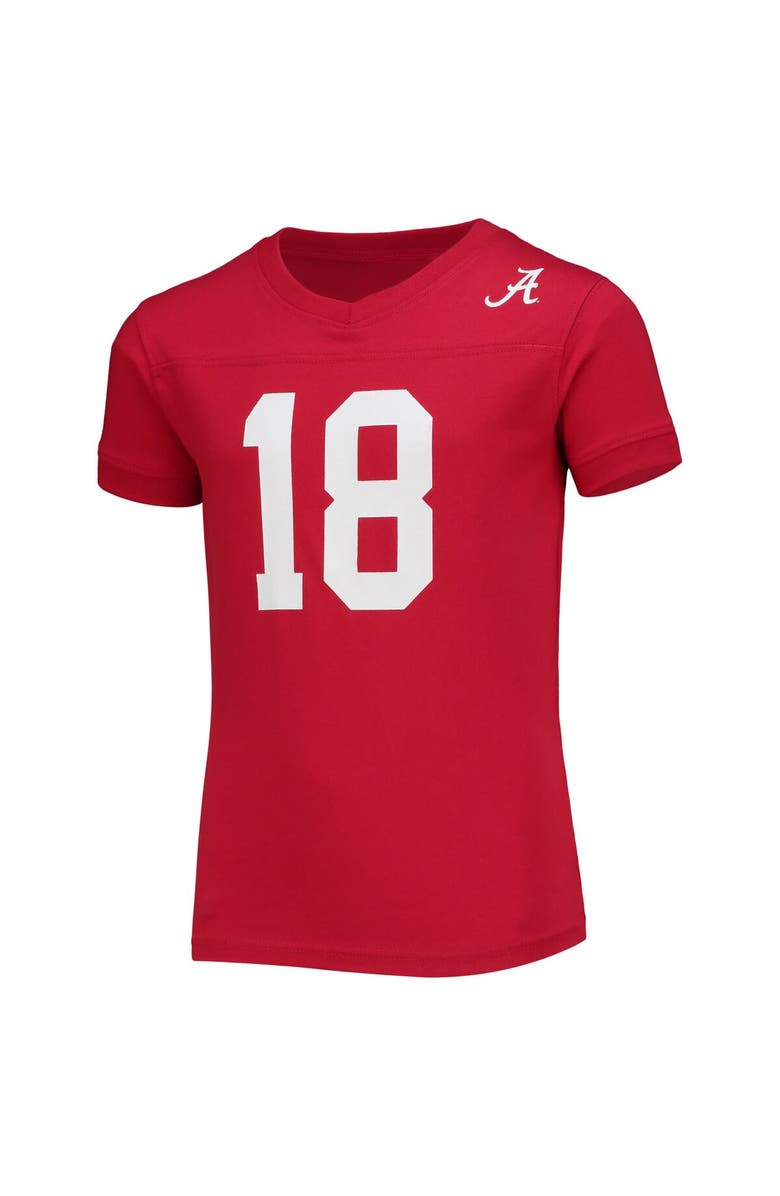 Wes & Willy Youth Wes & Willy Crimson Alabama Crimson Tide Football T-Shirt & Pants Sleep Set, Alternate, color, Crimson