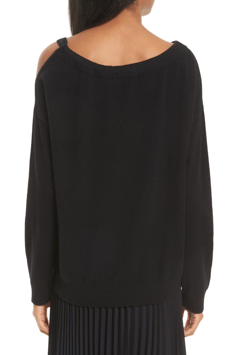 Vince Cashmere Cold Shoulder Tunic, Alternate, color,