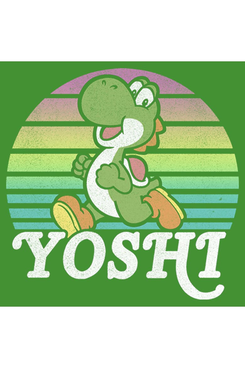 Boy's Nintendo Retro Yoshi  Graphic T-Shirt, Alternate, color, Kelly Green