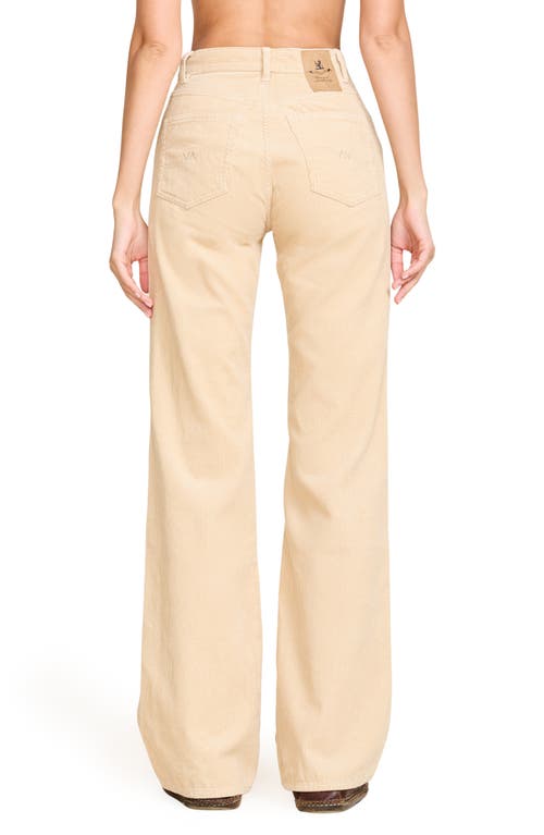 Denimist Dena Low Rise Wide Leg Corduroy Pants In Neutral