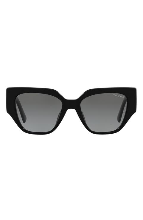 52mm Gradient Irregular Sunglasses
