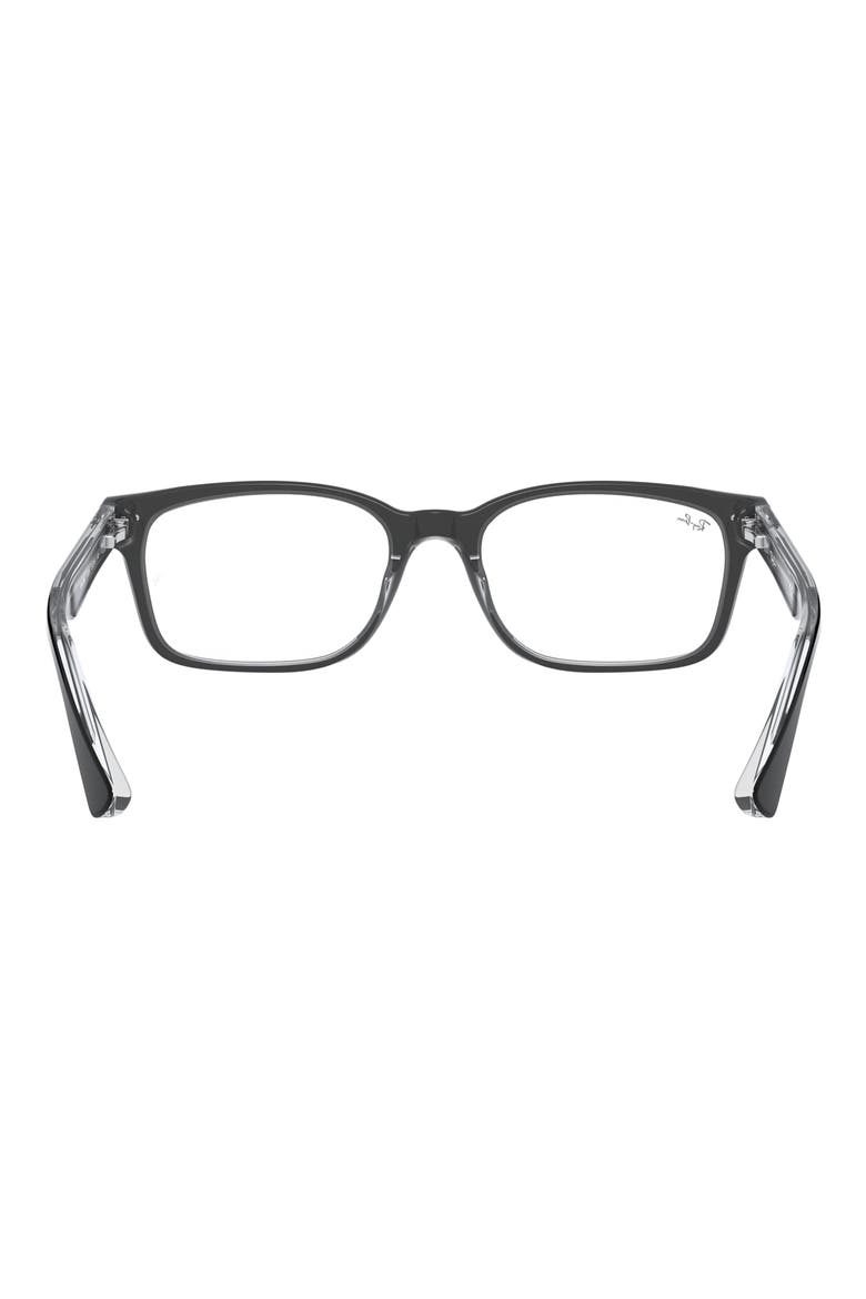 51mm Square Optical Glasses, Alternate, color, BLACK