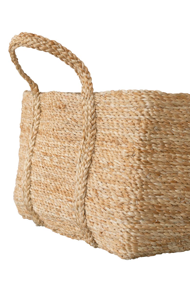 Will & Atlas Square Jute Basket with Handles, Alternate, color,