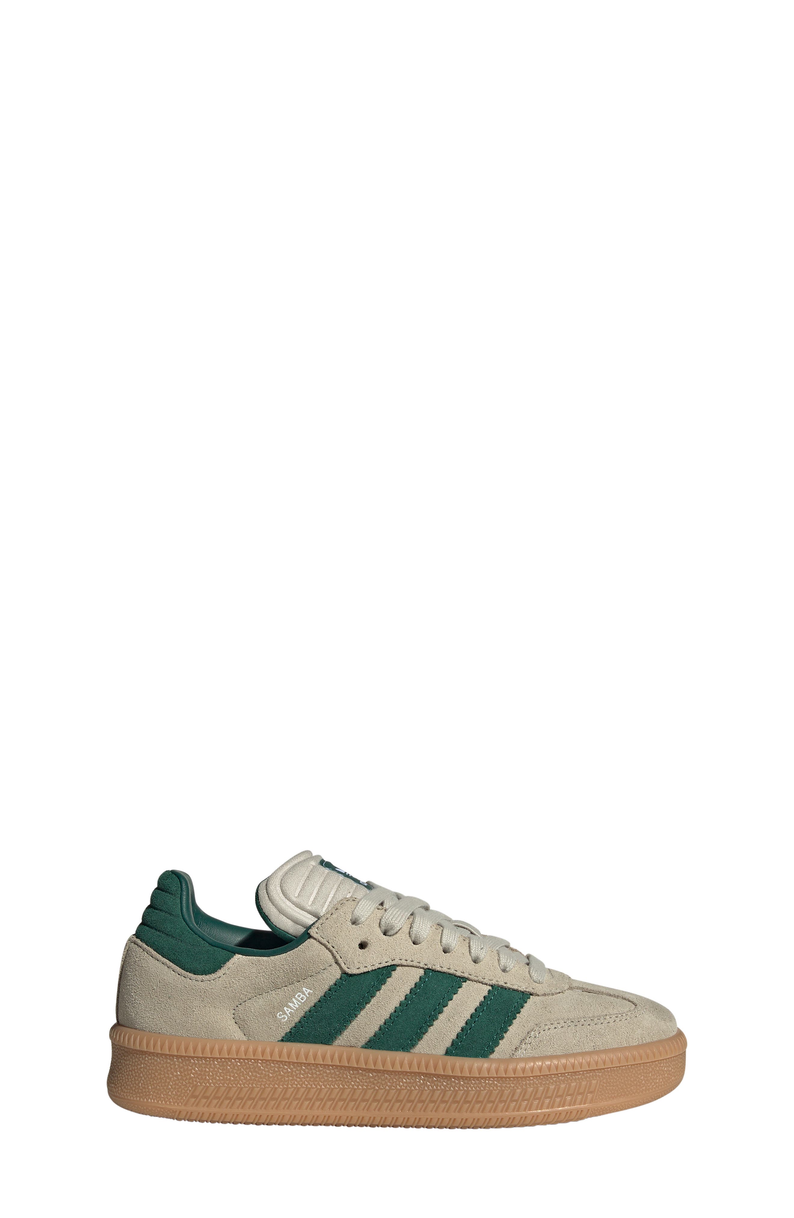 Kids' Samba XLG Sneaker, Alternate, color, PUTTY GREY/GREEN/ GUM