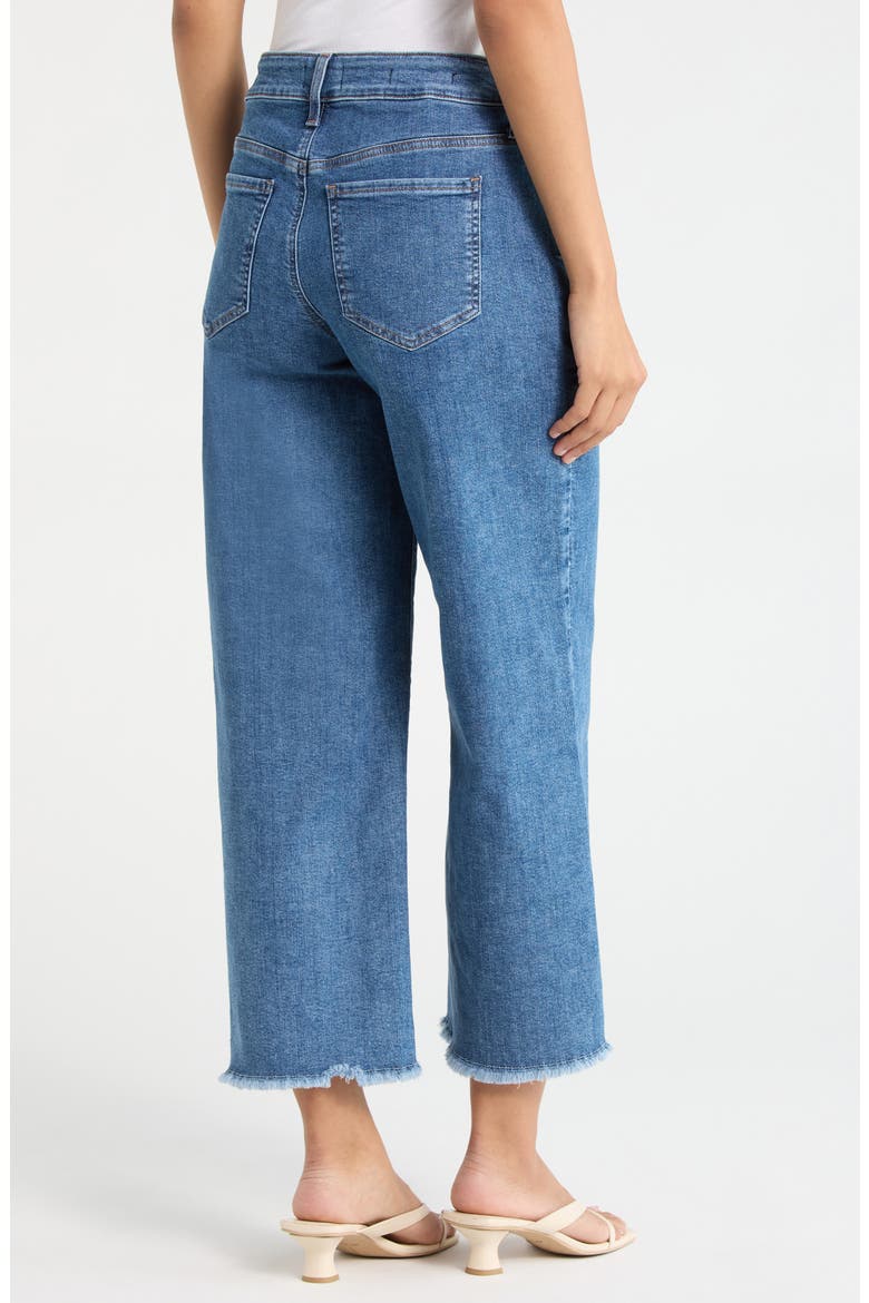 Teresa Raw Hem Ankle Wide Leg Jeans, Alternate, color, SALTON