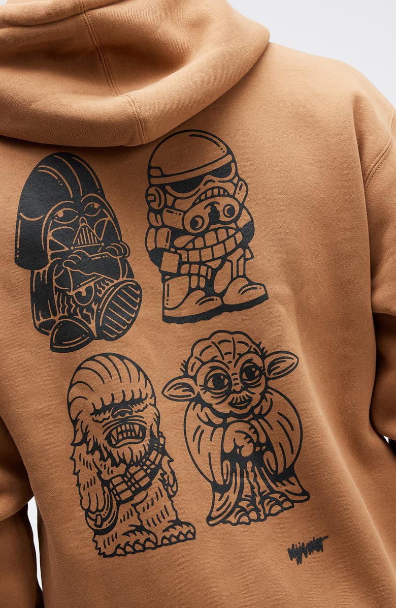 Stance DJ Star Wars<sup>®</sup> Cotton Blend Graphic Hoodie, Alternate, color, Saddle