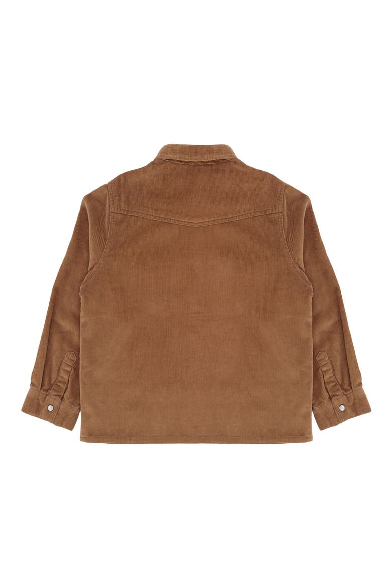 Kids' Frontier Cotton Corduroy Snap-Up Western Overshirt, Alternate, color, SADDLE
