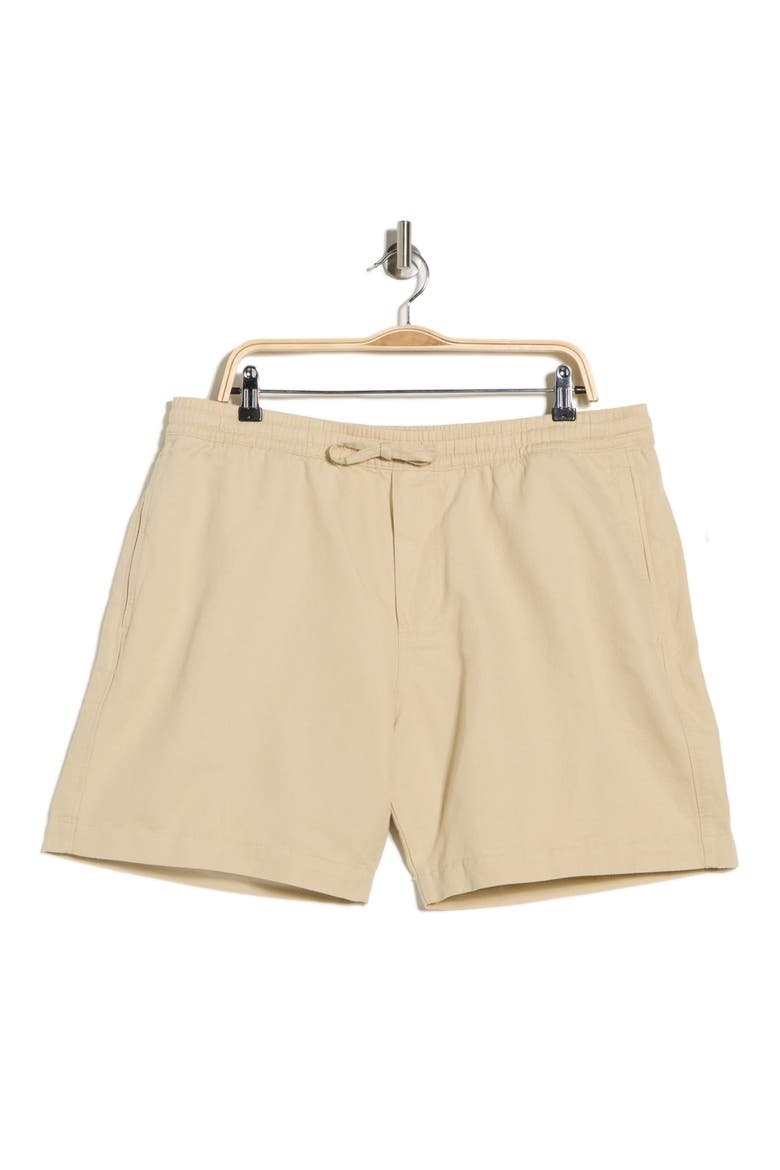 Burnbridge Linen & Cotton Shorts, Alternate, color, STONE