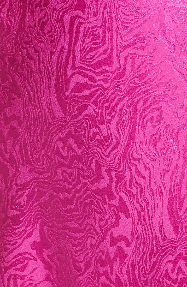 SALONI Fleur Silk Jacquard Dress, Alternate, color, 