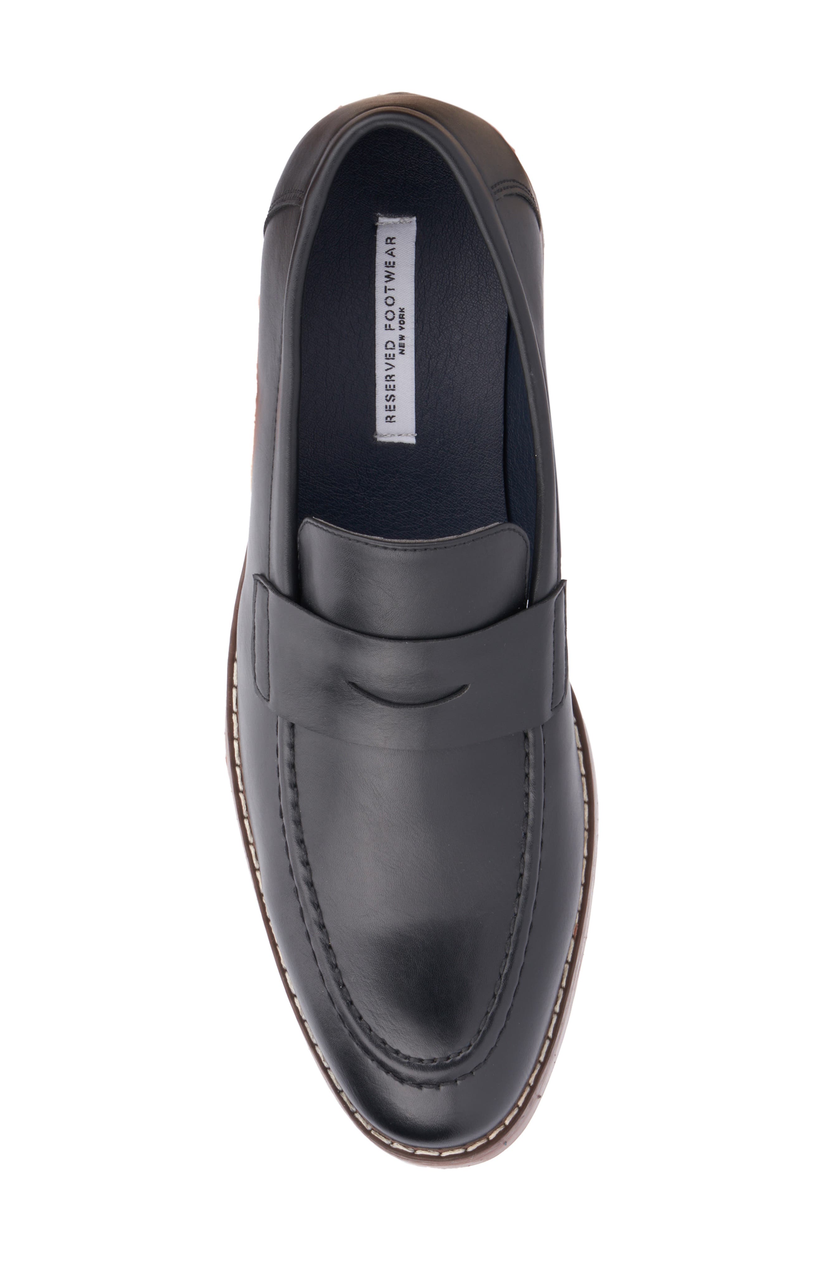 RESERVE FOOTWEAR Owen Penny Loafer, Alternate, color, Black