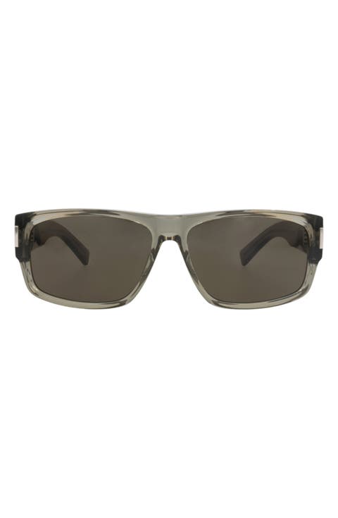 SL 689 59mm Rectangular Sunglasses