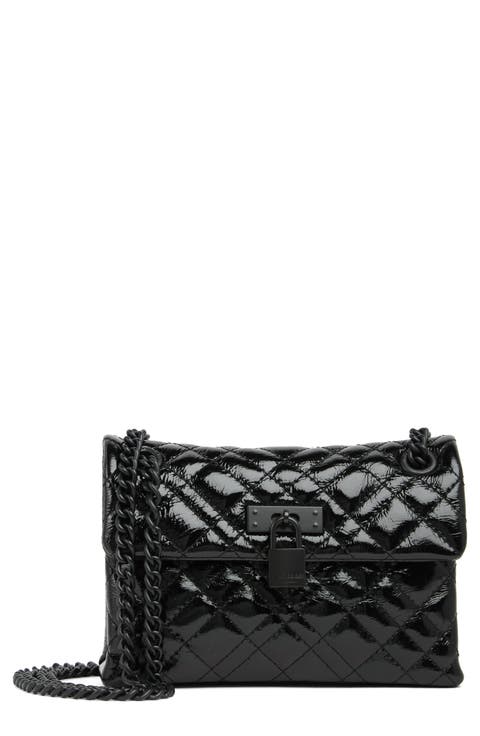 Mini Brixton Drench Patent Leather Shoulder Bag
