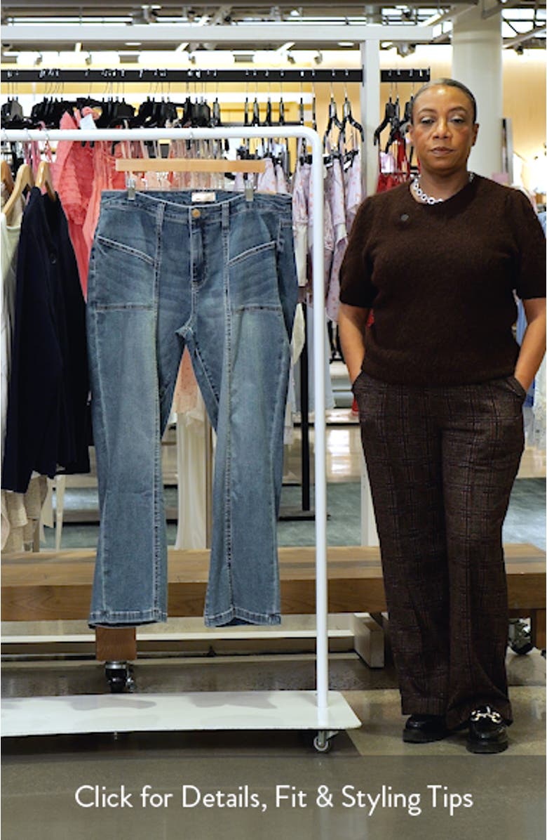 Kelsey Seamed High Waist Ankle Flare Jeans, sales video thumbnail