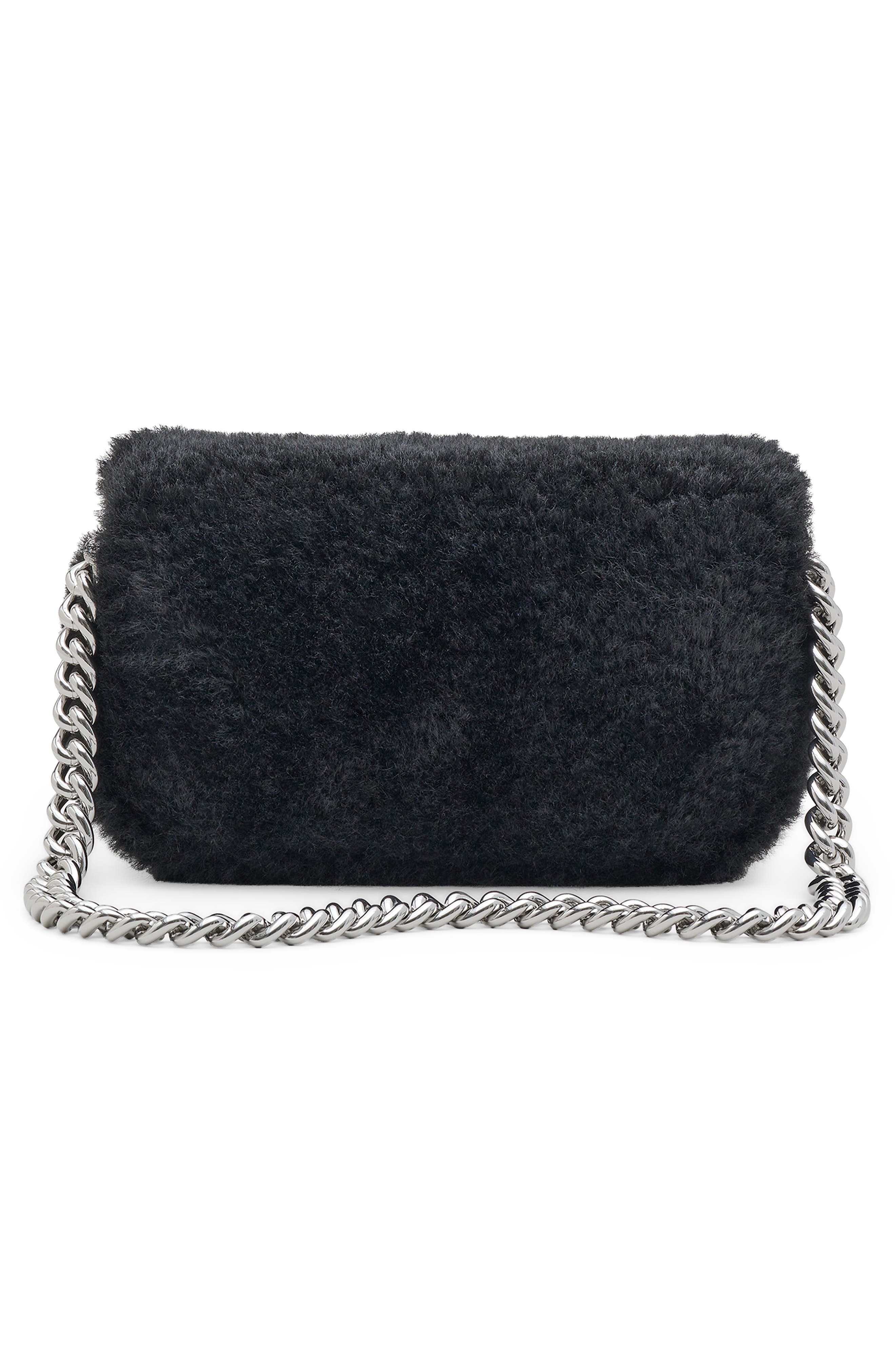 Marc Jacobs Mini The Teddy J Marc Faux Fur Shoulder Bag, Alternate, color, 