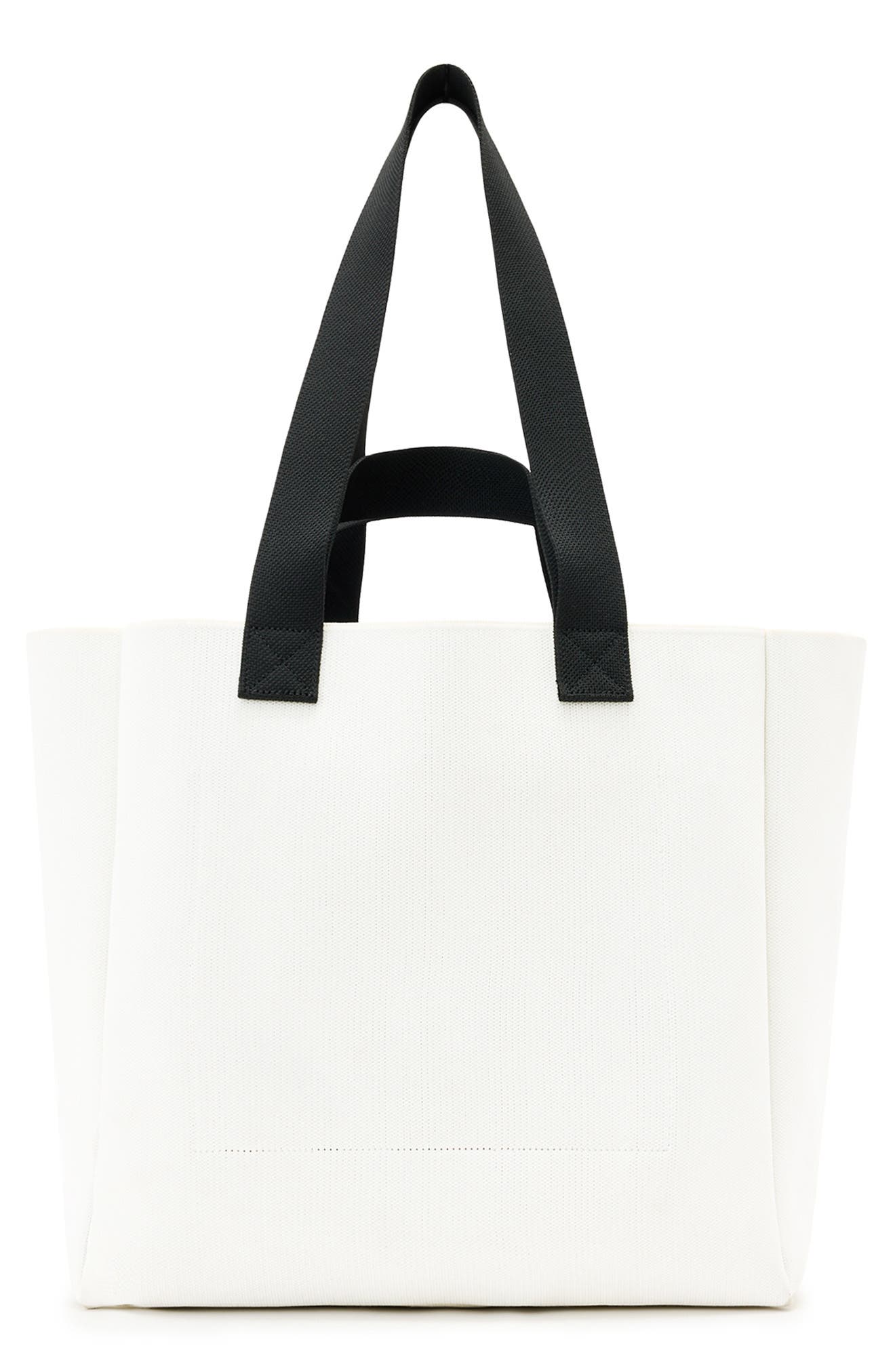 AllSaints Izzy Heart Tote, Alternate, color, White