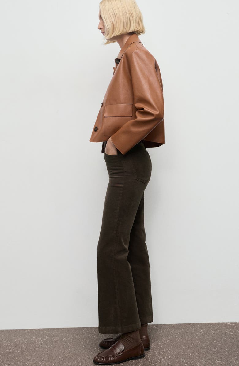 MANGO Bootcut Corduroy Pants, Alternate, color, 