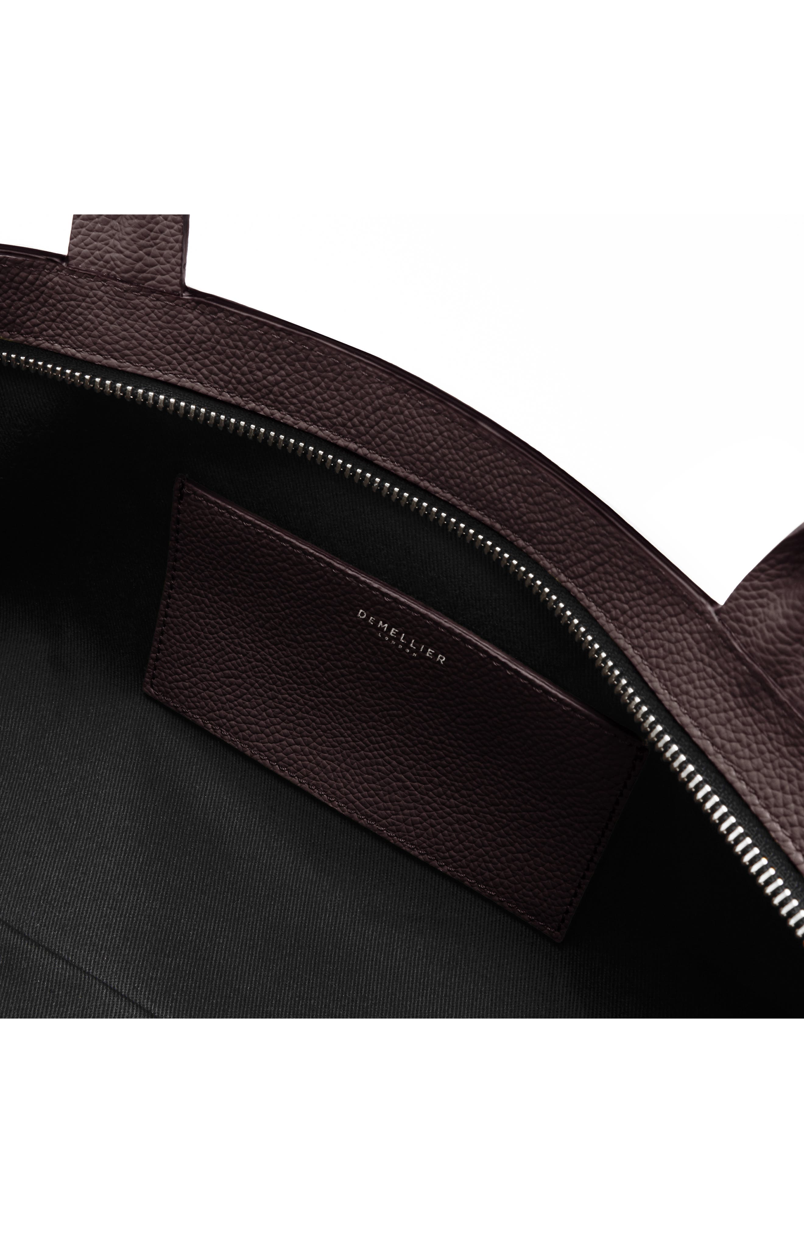 The New York Leather Shoulder Bag, Alternate, color, BORDEAUX