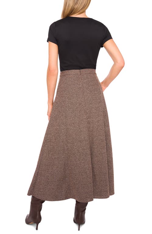 Halogenr Halogen(r) Tweed Knit Maxi Skirt In Brown