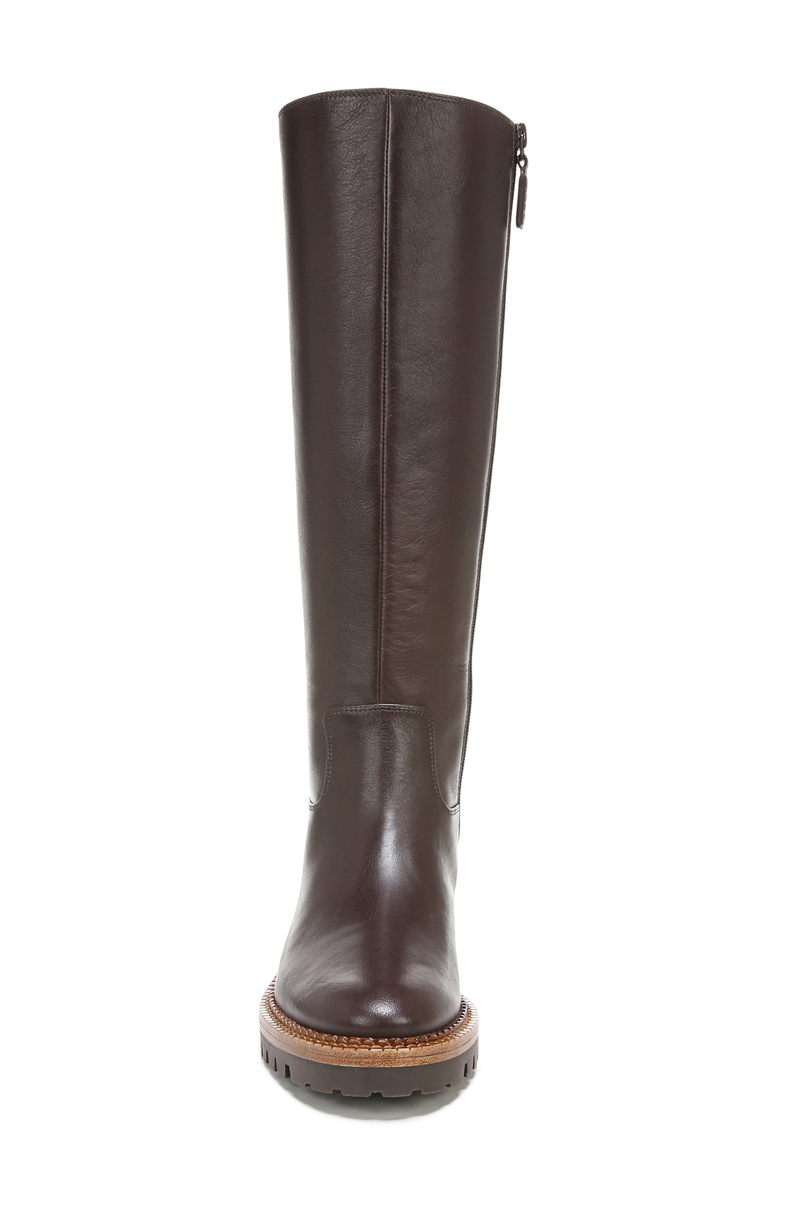 Collin Water Resistant Knee High Lug Boot, Alternate, color, CHOCOLATE
