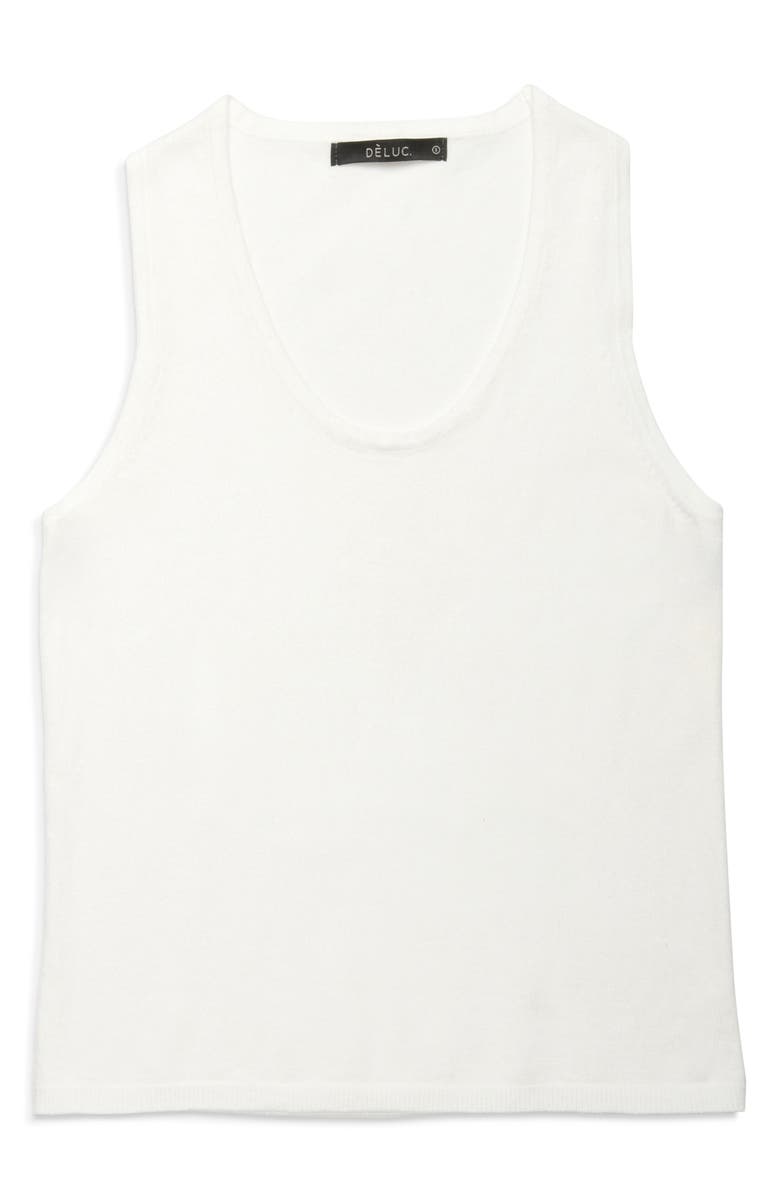 DELUC Samuel Sweater Tank, Alternate, color, Ecru