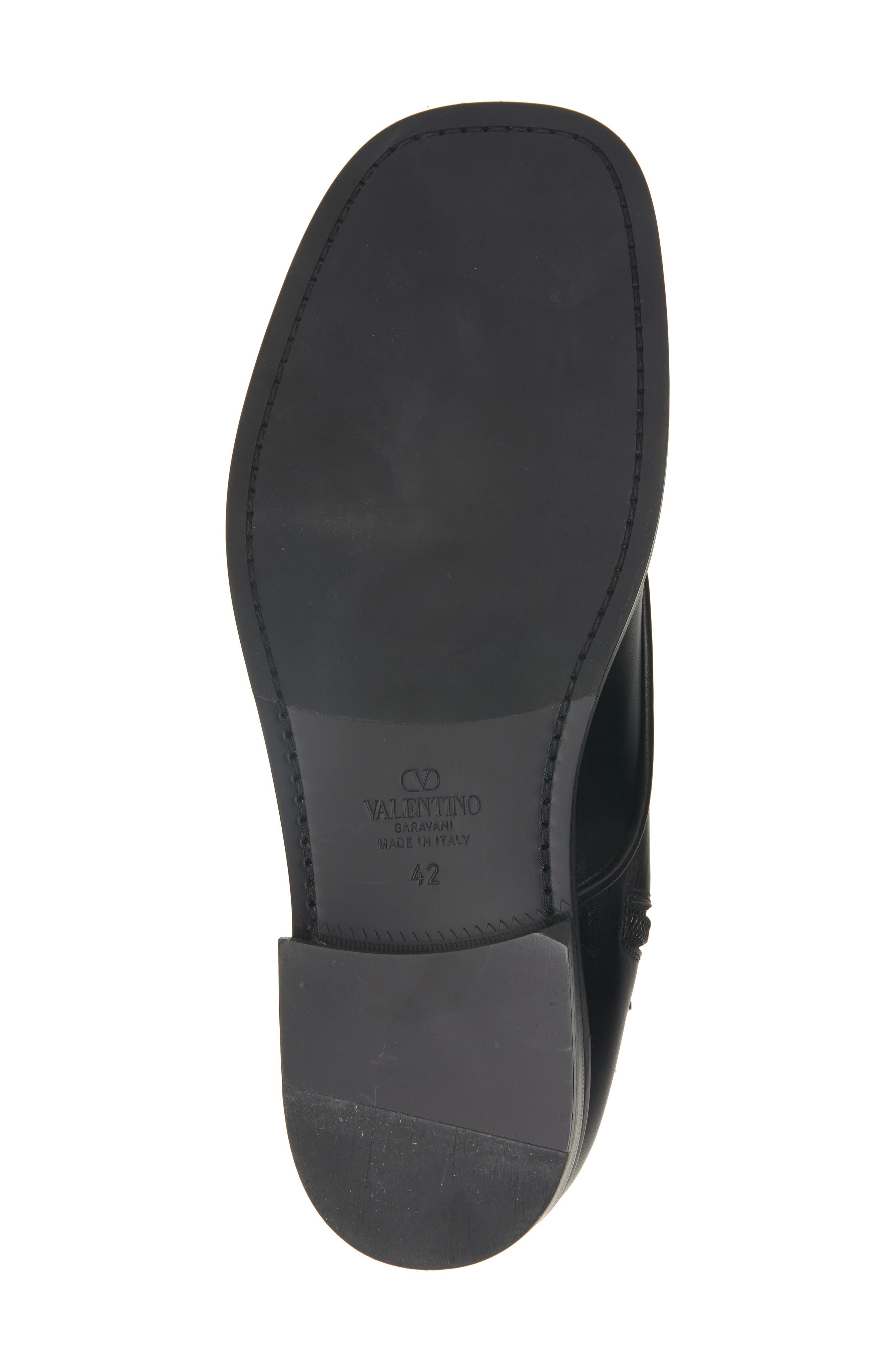 Valentino Garavani VLOGO Combat Boot, Alternate, color, Black