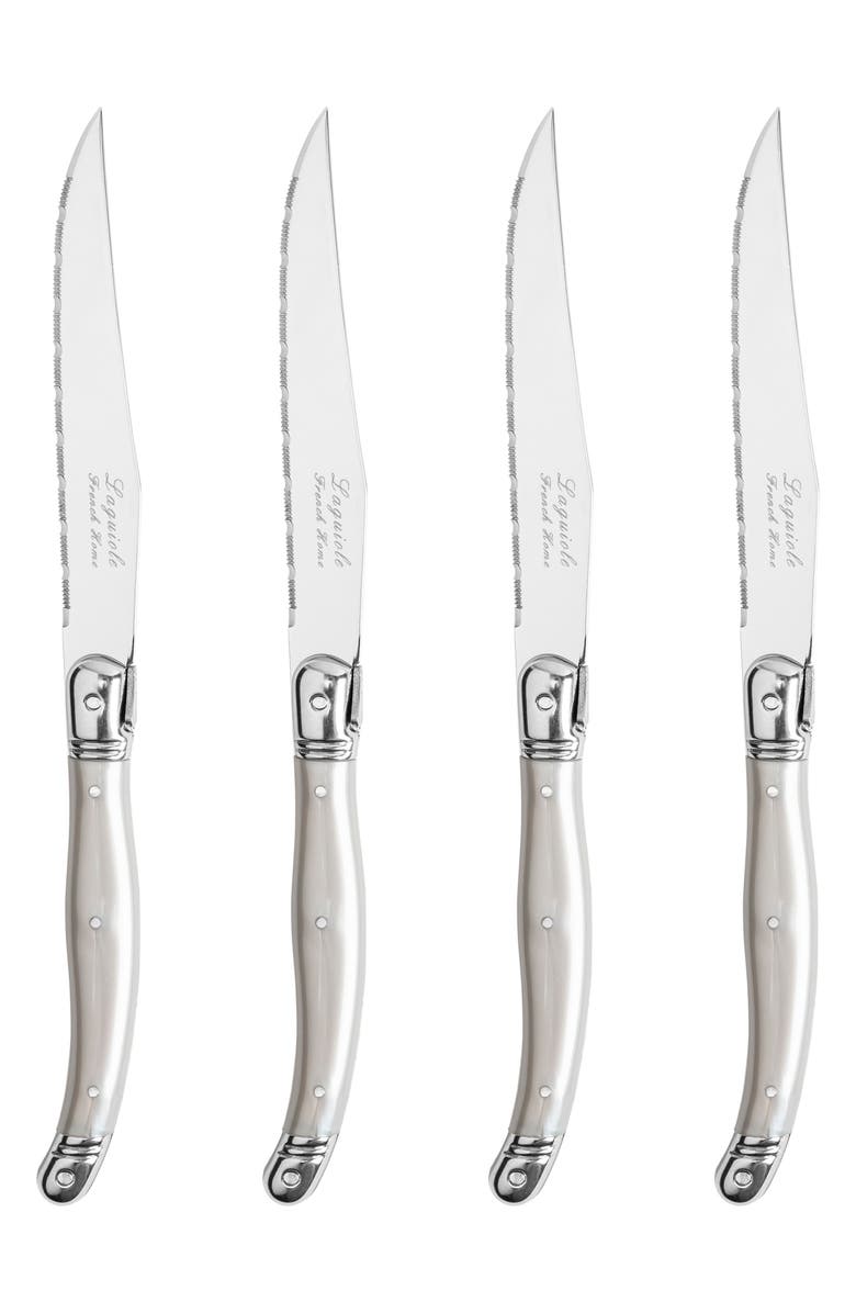 FRENCH HOME Laguiole Steak Knife - Set of 4, Main, color, Pewter