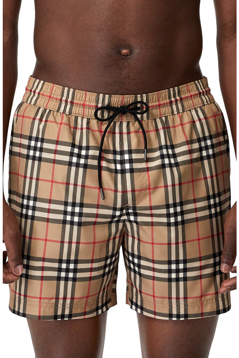 Grafton Check Swim Trunks, Main, color, ARCHIVE BEIGE IP CHECK