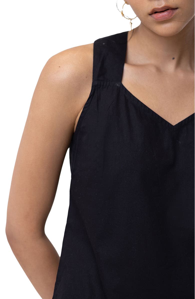 Reistor Crossback button up tank top, Alternate, color,