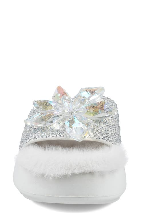 Zigi Ashey Faux Fur Platform Slide Sandal